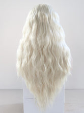 Load image into Gallery viewer, Ice White Blonde Wavy Lace Front Wig 023