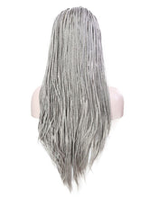 Load image into Gallery viewer, Metal Grey Braided Lace Front Wig 094