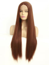 Load image into Gallery viewer, 6# Medium Chestnut Brown Lace Front Wig 151