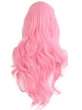 Load image into Gallery viewer, Cherry Blossom Pink Wavy Lace Front Wig 087