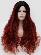 Load image into Gallery viewer, Mixed Red Wavy Regular Wig 747