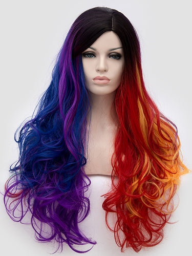 Double Rainbow Wavy Regular Wig 746