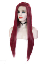 Load image into Gallery viewer, Wine Red Lace Front Wig 088