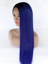 Load image into Gallery viewer, Rooted Blue Lace Front Wig 387