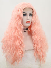 Load image into Gallery viewer, Sweet Light Pink Wavy Lace Front Wig 053