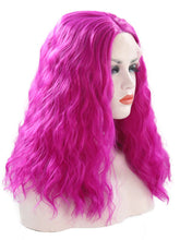 Load image into Gallery viewer, Red Violet Wavy Lace Front Wig 032