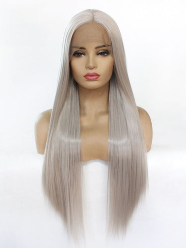 Medium Gray Lace Front Wig 616