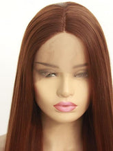 Load image into Gallery viewer, 6# Medium Chestnut Brown Lace Front Wig 151