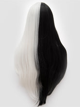 Load image into Gallery viewer, Half White Half Black Regular Wig 208