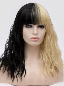 Half Black Half Blonde Regular Wig 283