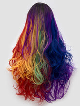 Load image into Gallery viewer, Double Rainbow Wavy Regular Wig 746