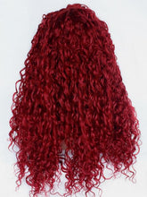 Load image into Gallery viewer, Sexy Wine Red Curly Lace Front Wig 415
