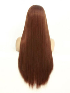6# Medium Chestnut Brown Lace Front Wig 151