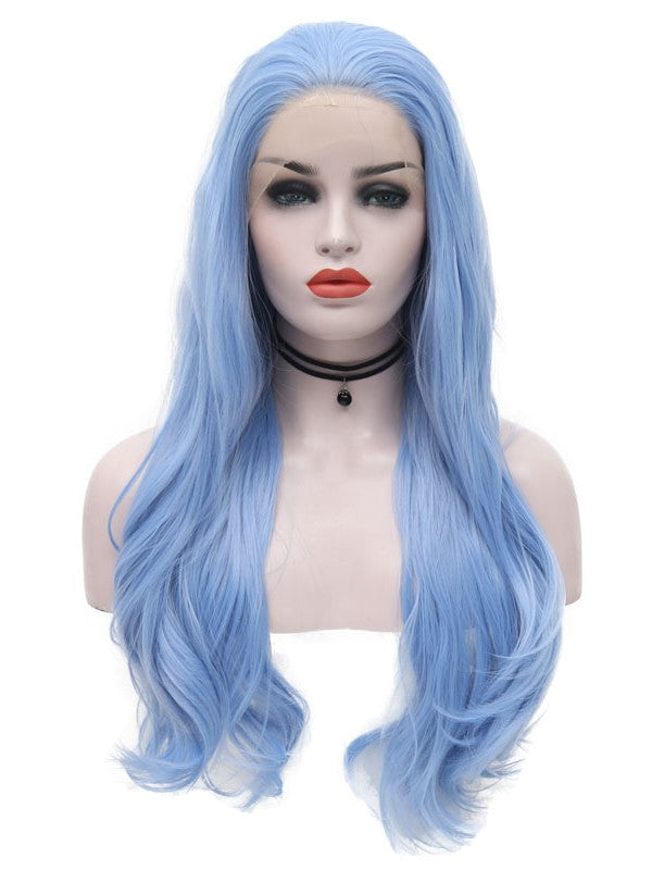 Ruddy Blue Natural Wavy Lace Front Wig 006