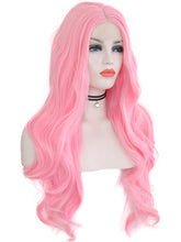 Load image into Gallery viewer, Cherry Blossom Pink Wavy Lace Front Wig 087