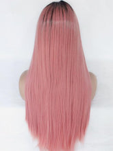 Load image into Gallery viewer, Rooted Smoke Pink Lace Front Wig 393