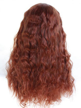 Load image into Gallery viewer, 26&quot; Reddish Brown Wavy Lace Front Wig 388
