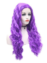 Load image into Gallery viewer, Electric Purple Wavy Lace Front Wig 016