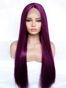 Sexy Purple Lace Front Wig 421