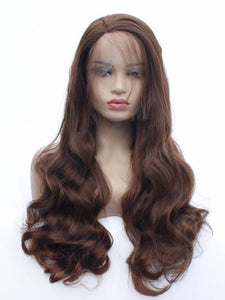 Natural Brown Lace Front Wig with Babyhair 158