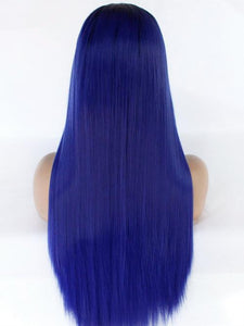 Rooted Blue Lace Front Wig 387