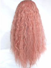 Load image into Gallery viewer, 26&quot; Smoky Pink Wavy Lace Front Wig 471
