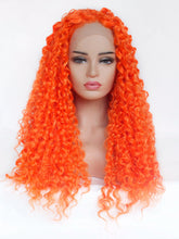 Load image into Gallery viewer, Fire Orange Curly Lace Front Wig 591