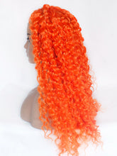 Load image into Gallery viewer, Fire Orange Curly Lace Front Wig 591