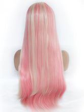 Load image into Gallery viewer, 26&quot; Pink Blonde Mixed Lace Front Wig 523