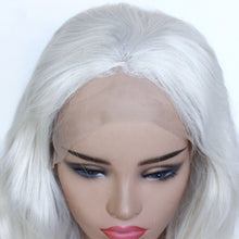 Load image into Gallery viewer, 26&quot; Silver Gray Lace Front Wig 549