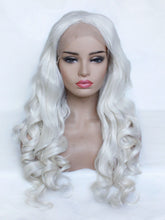 Load image into Gallery viewer, 26&quot; Silver Gray Lace Front Wig 549