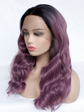 Load image into Gallery viewer, 16&quot; Rooted Purple Lace Front Wig 399