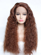 Load image into Gallery viewer, 26&#39;&#39; Light Auburn Wavy Lace Front Wig 478