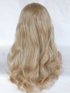 24" Mixed Blonde Wavy Lace Front Wig 470