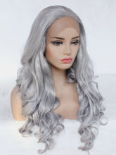 Load image into Gallery viewer, 26&quot; Metal Gray Wavy Lace Front Wig 480