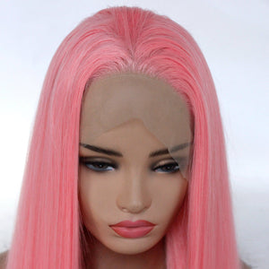 Sweet Pink Lace Front Wig 429
