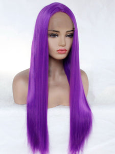 26" Electric Purple Lace Front Wig 560
