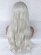 Load image into Gallery viewer, 26&quot; 60# Silver White Natural Wave Lace Front Wig 482