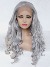Load image into Gallery viewer, 26&quot; Metal Gray Wavy Lace Front Wig 480