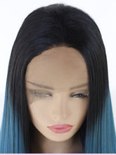Load image into Gallery viewer, Rooted Mixed Blue Lace Front Wig 426