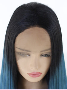 Rooted Mixed Blue Lace Front Wig 426