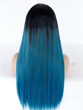 Load image into Gallery viewer, Rooted Mixed Blue Lace Front Wig 426