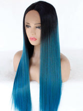 Load image into Gallery viewer, Rooted Mixed Blue Lace Front Wig 426