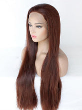 Load image into Gallery viewer, #33 26“ Dark Auburn Full Lace Wig 402