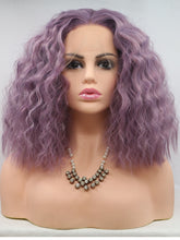 Load image into Gallery viewer, 12&quot; Dusty Purple Wavy Lace Front Wig 306