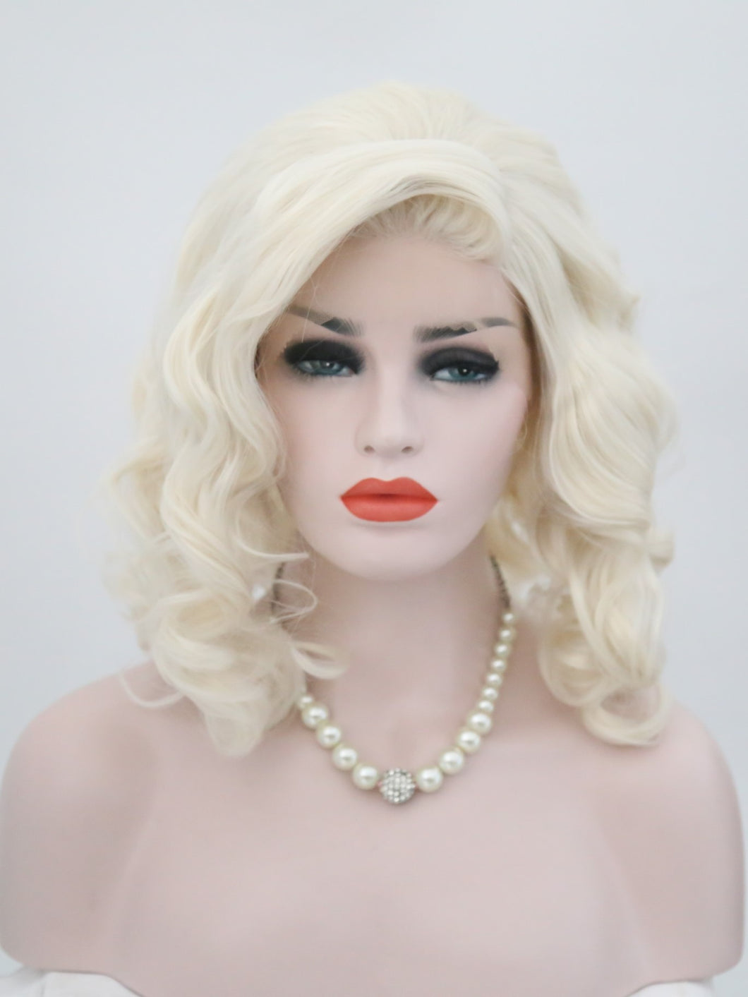 Light Blonde Wavy Lace Front Wig 130