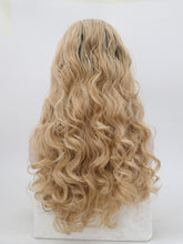 Load image into Gallery viewer, Rooted Golden Blonde Wavy Lace Front Wig 127