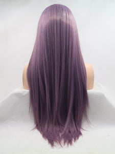 26" Dusty Purple Lace Front Wig 314