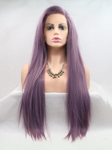 26" Dusty Purple Lace Front Wig 314