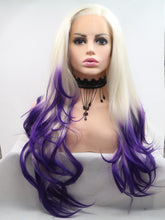 Load image into Gallery viewer, Ice To Purple Wavy Lace Front Wig 337